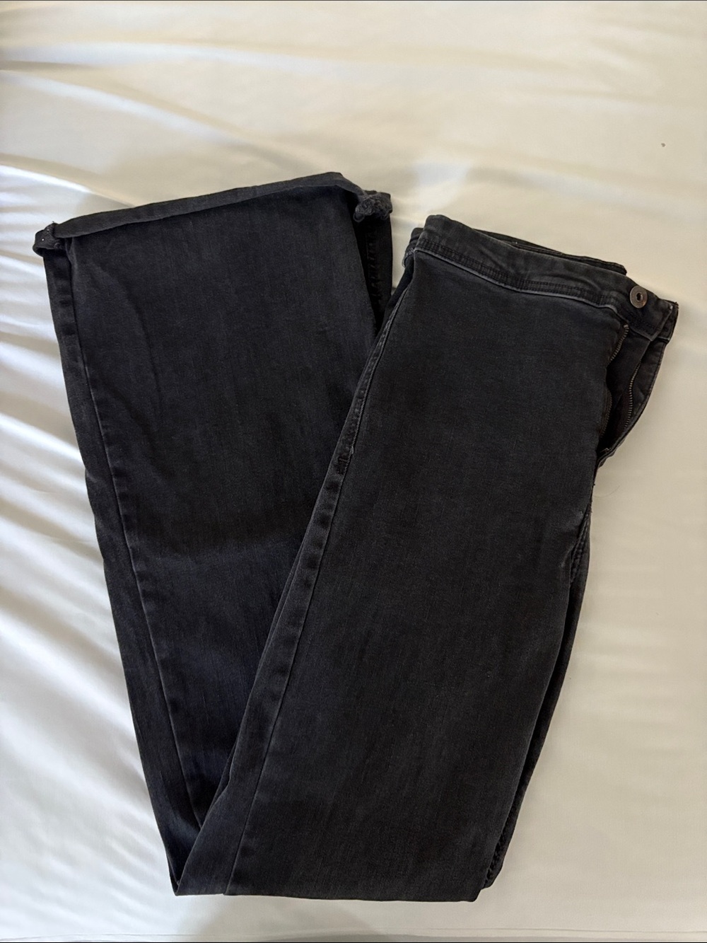 Bershka high waisted black flares